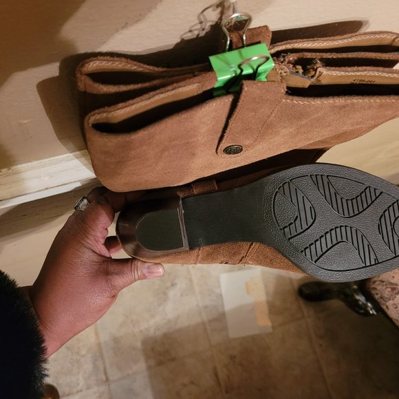 GH Bass & Co Brown Suede Knee High Boots size 10 - Picture 2 of 6